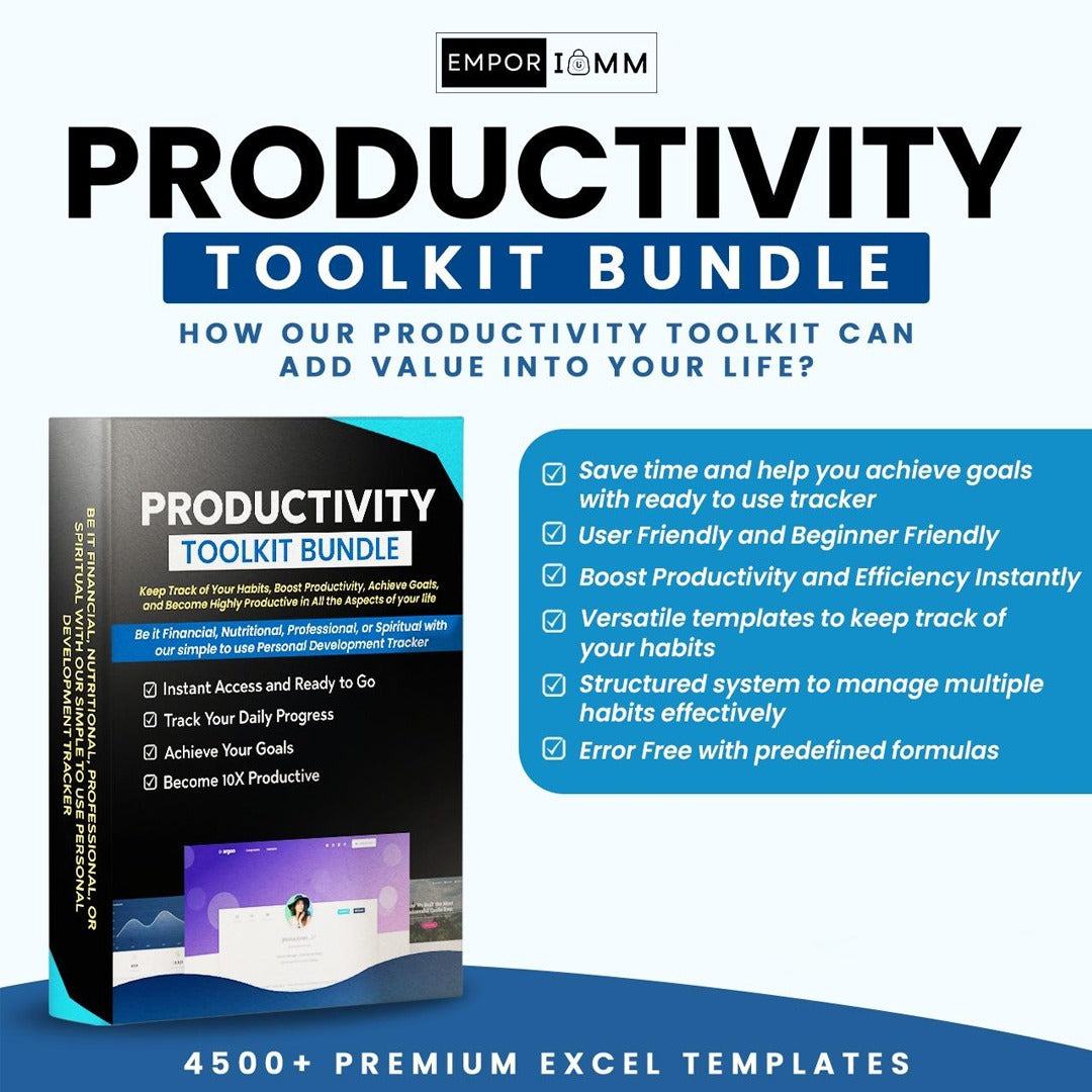 Productivity Toolkit Bundle (4500+ EXCEL Templates)